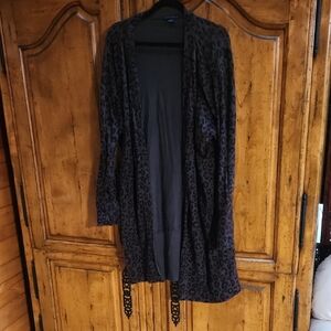 Sanctuary 2X Aninal Print Open Front Duster Gently Used